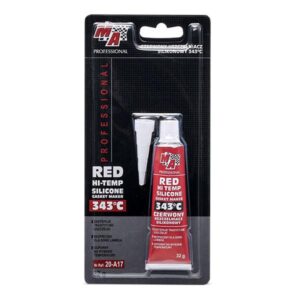 Pasta de silicona roja de alta temperatura. 343 g. Tubo C de 85 g. Ã¢ÂÂ 6 piezas.
